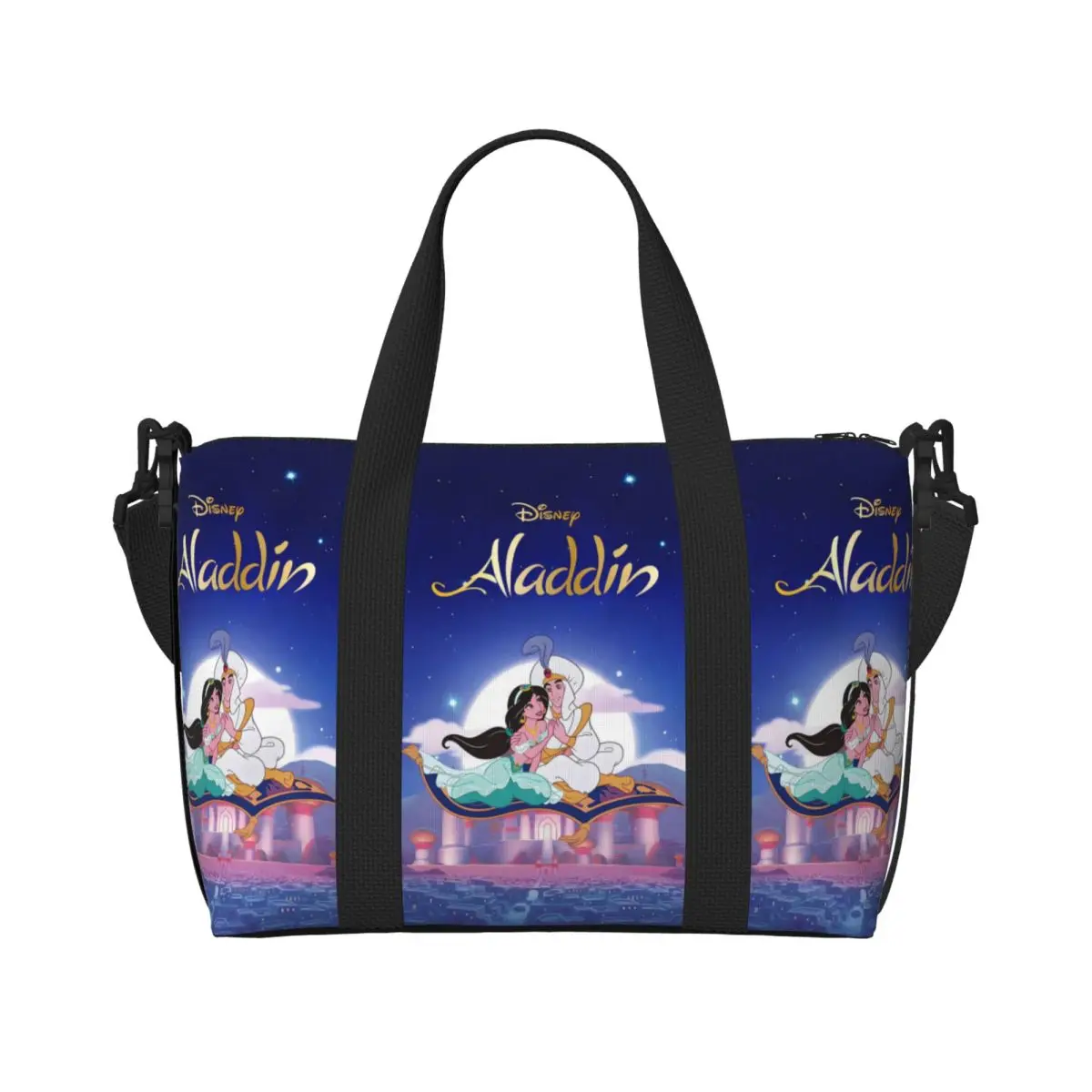 

Изготовленная на заказ сумка для покупок Aladdin, женская большая вместительная сумка в стиле аниме, тренажерный зал, пляжные дорожные сумки