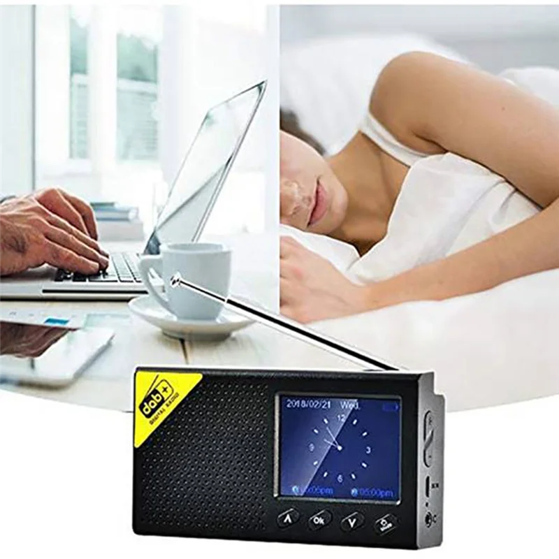 

【NEW】Stereo Radio Bluetooth-Compatible 5.0 Radio Household DAB Radio Mini Portable Fm Radio Portable DAB Radio