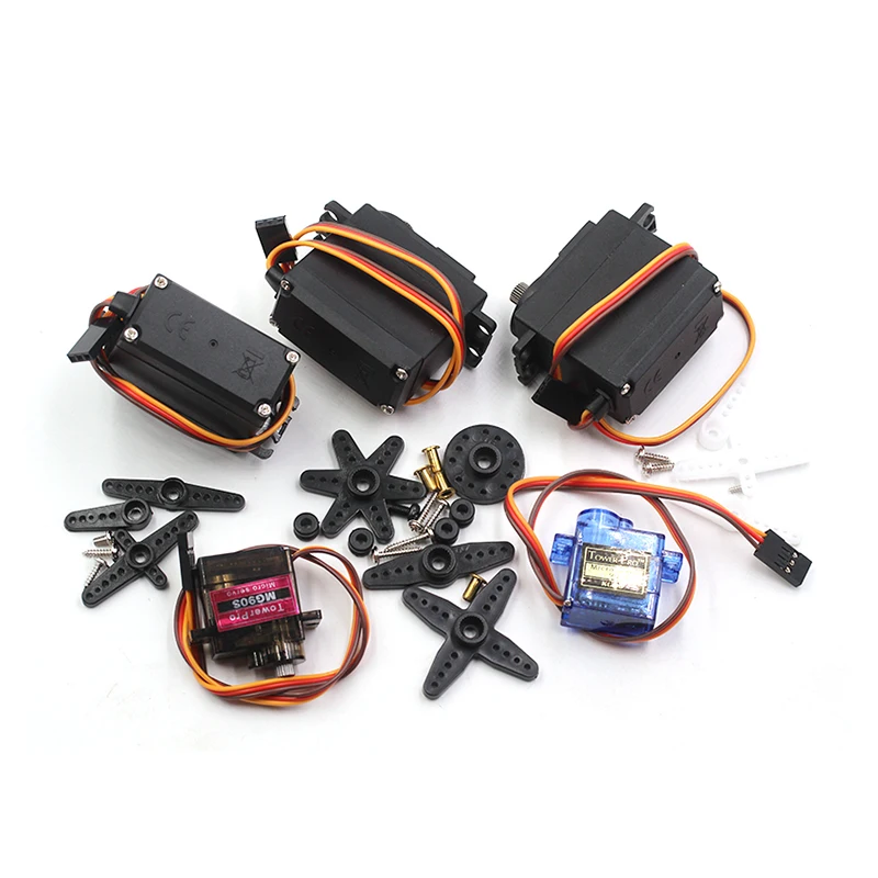 1PCS Steering gear module SG90 MG90S MG995 MG996 Servo motor Metal Gear for Model Helicopter Boat DIY