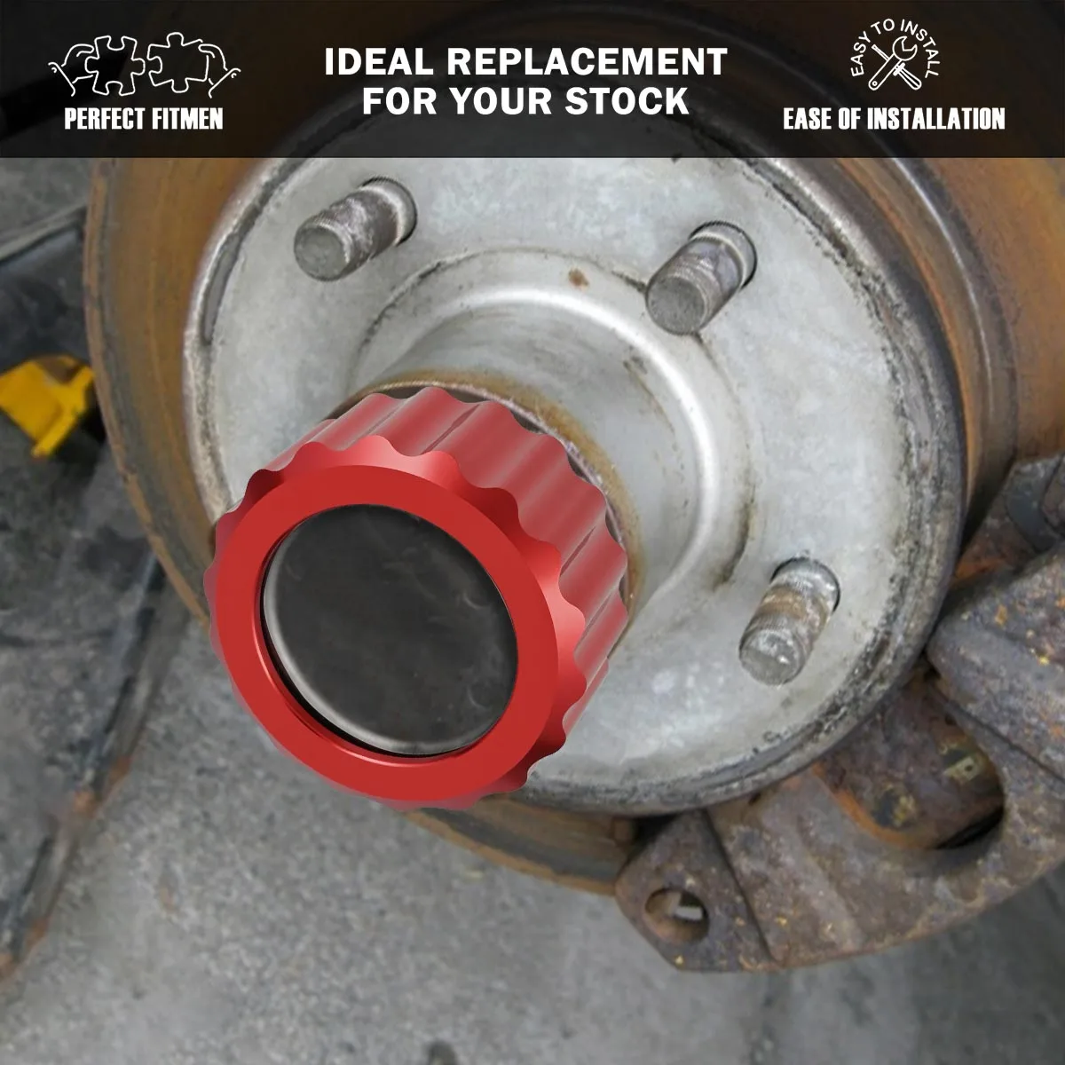 1/2/4pcs Red Oil Bath Hub Cap Fits 10