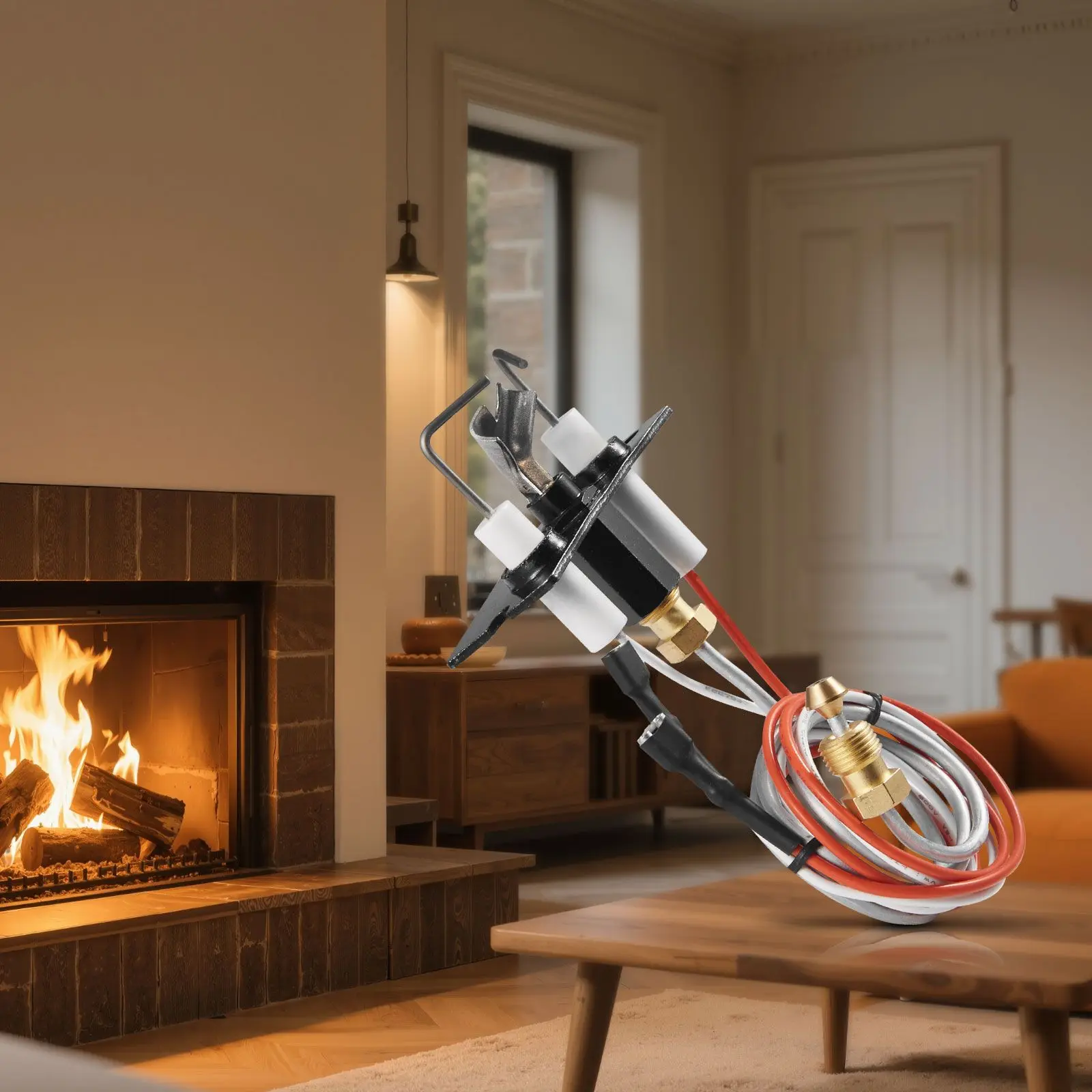 Gas Pilot Assembly, OE 2090-012, 2198-012, SRV2090-012 Fireplace Gas Pilot Assembly, Natural Gas Ignition Replacement, Fit