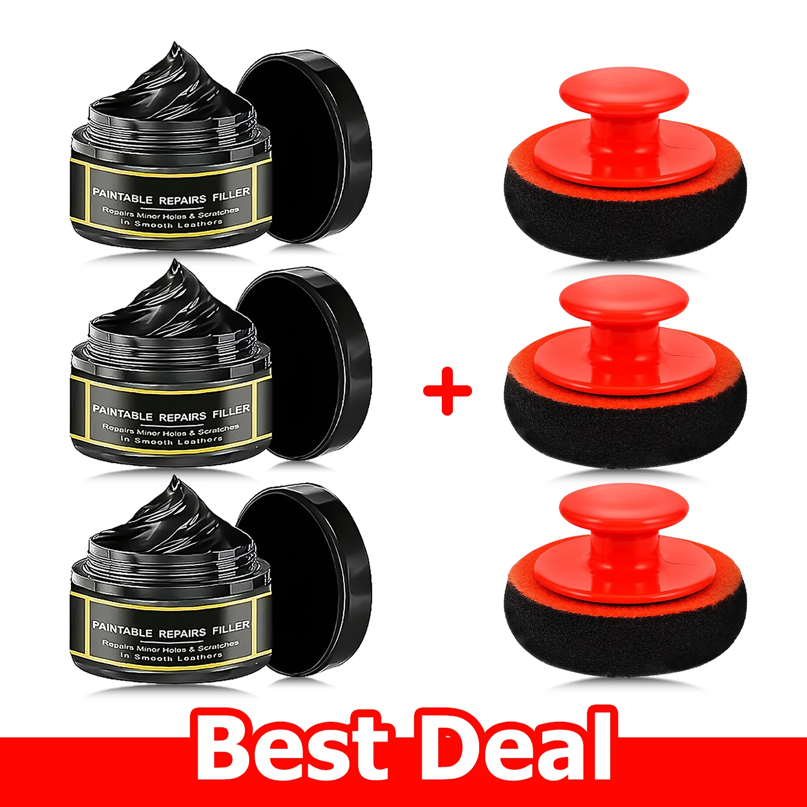Car Interior Scratch Repair Cream - Car Scratch Repair | Tire Gloss Repair, Black Interior and Dashboard Plastic Surface Repair image 3