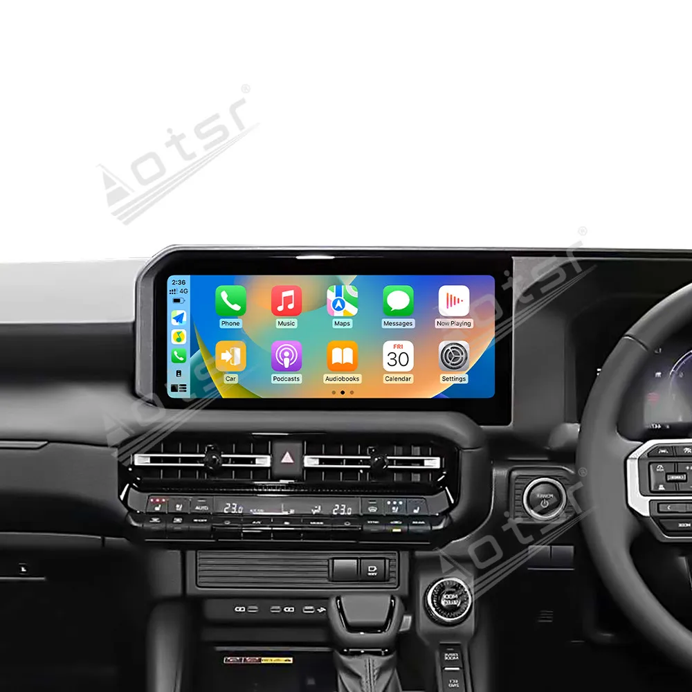 12.3 ''أندرويد 14 لتويوتا أفرلورد برادو LC250 2024 نظام تحديد المواقع والملاحة Carplay راديو السيارة HD شاشة تعمل باللمس ستيريو وحدة رئيس السيارات #1