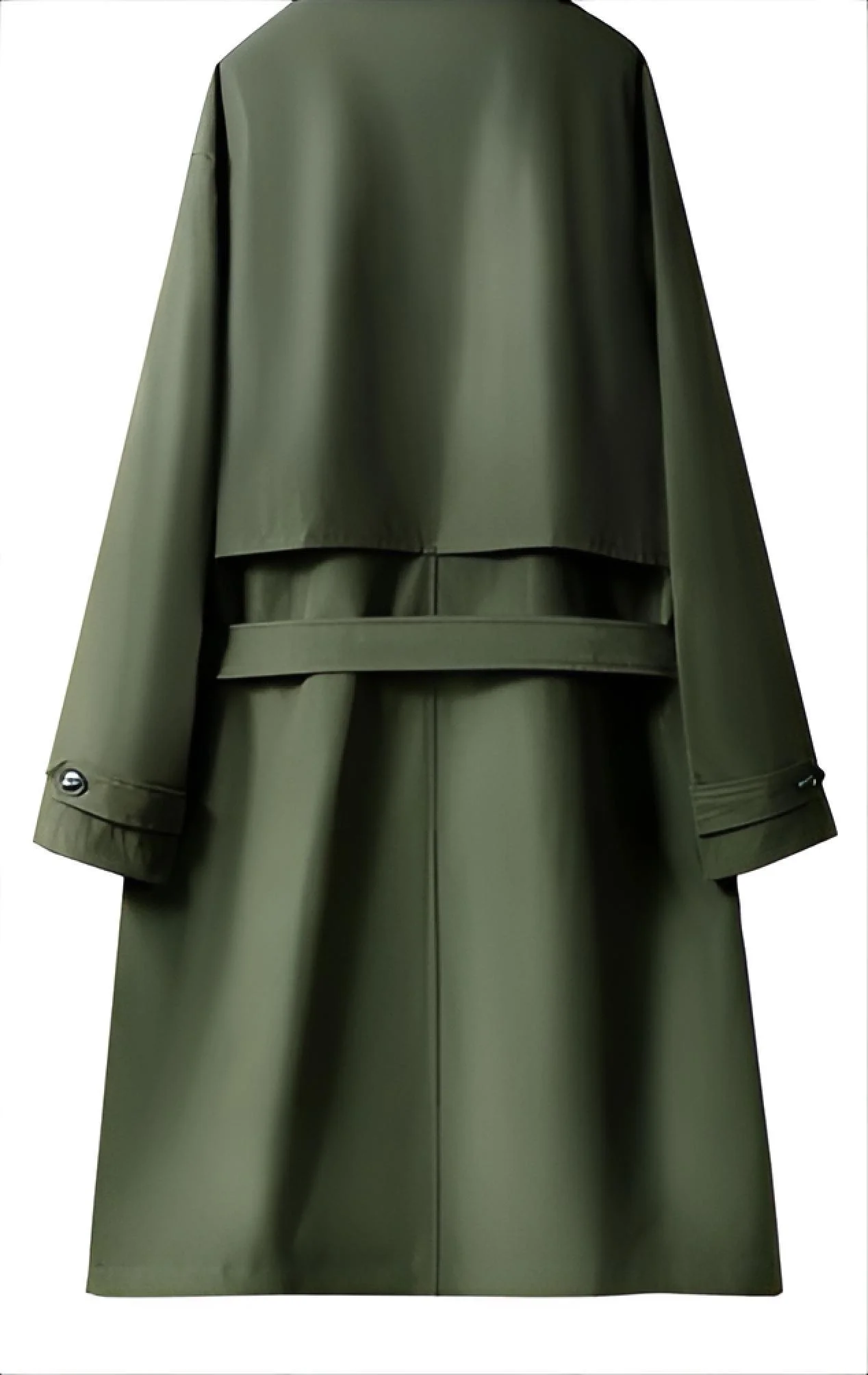 

Trench Coats Man Tan Autumn Zipper Medium-Length Banquet Middle-Aged Cool European Long-Sleeve Trendy High-End Breathable Fabric