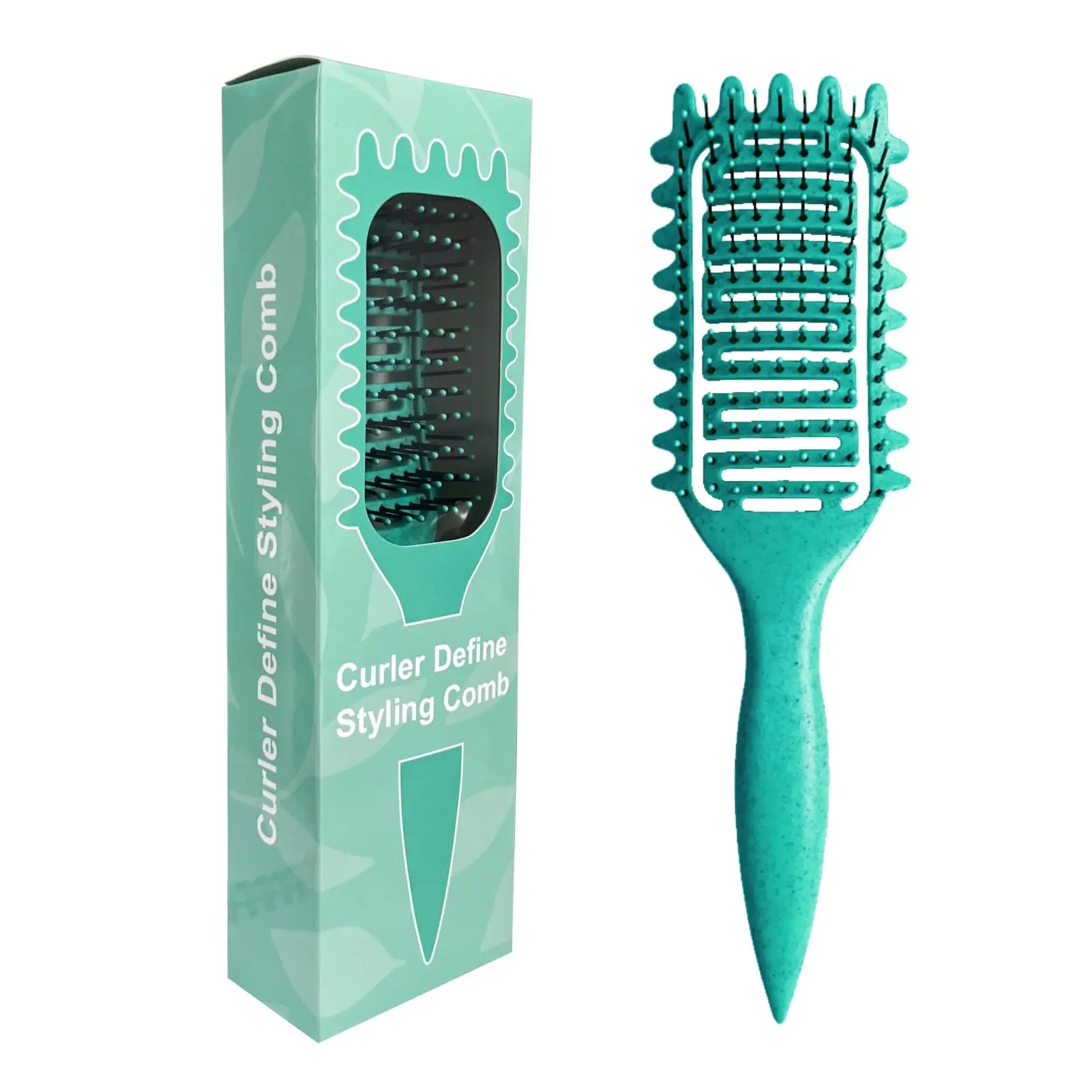 2025 Curl Define Styling Brush for Curly Hair Vented Hair Brush for Shaping