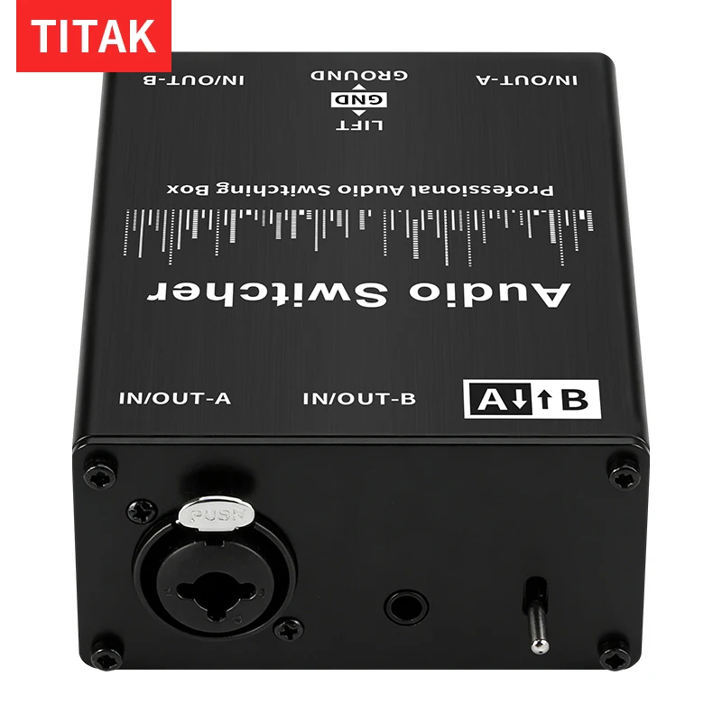 HIFI Audio Signal Switching Selector XLR 3.5mm 2 in 1 Out and 1 in 2 Out for Mixer Decoder Amplifier Active Speakers System