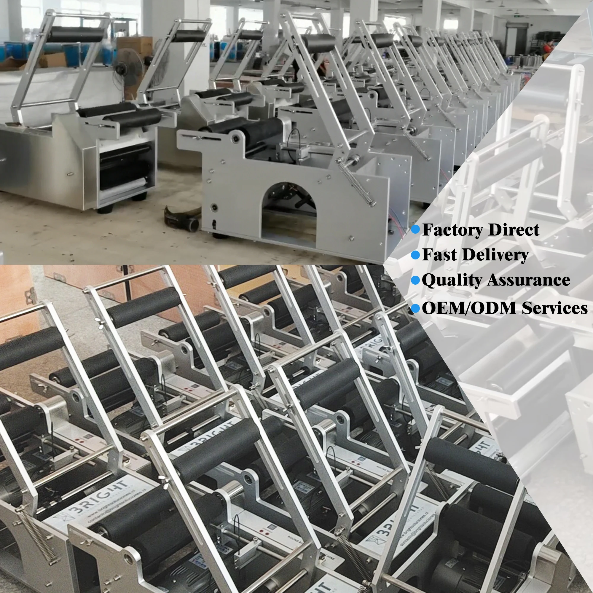Factory Price Electric Semi-Automatic Round Bottle Labeling Machine for Glass Paper Metal Wood Packaging Core Motor Component