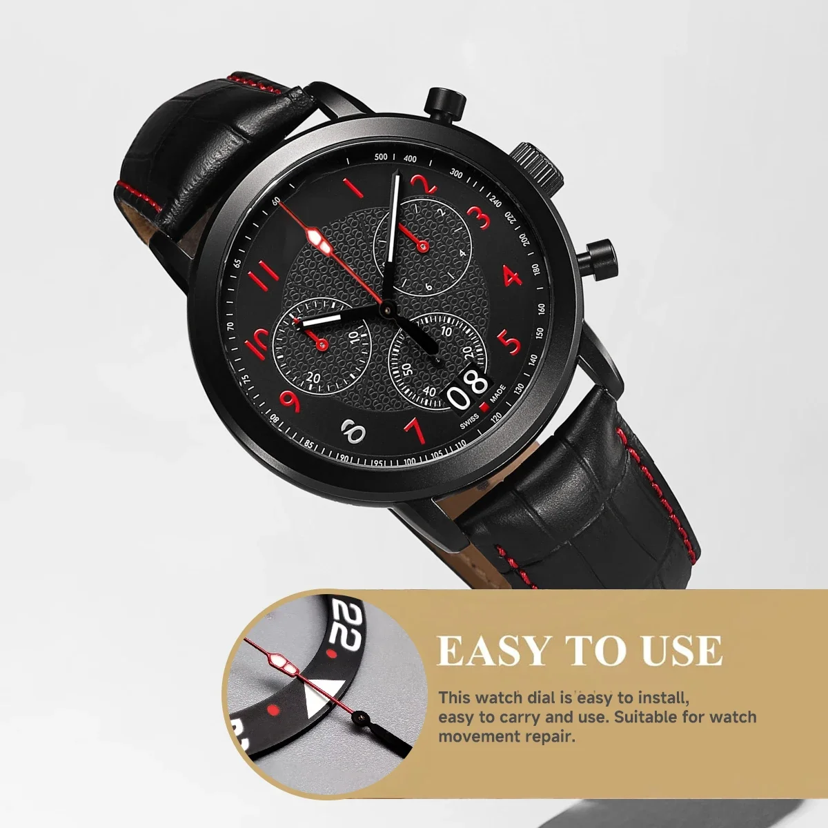 مؤشر ساعة مستعمل مضيء للحركة ، مستعمل شخصي ، مناسب لـ NH34 ، NH35 ، NH36