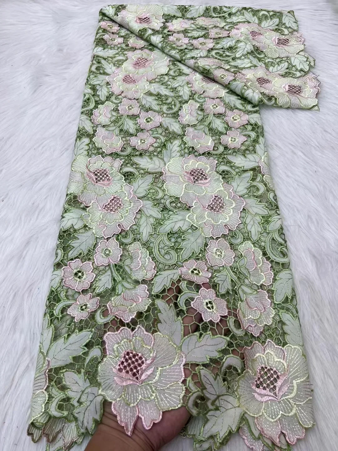 2022 new high-elastic chiffon embroidery fabric