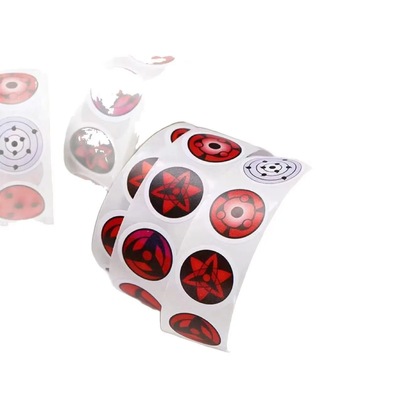 500pcs/roll Naruto Byakugan Eyes Stickers Luggage Graffiti Toy Decals Decoration Sticker Gift Closure Sticker