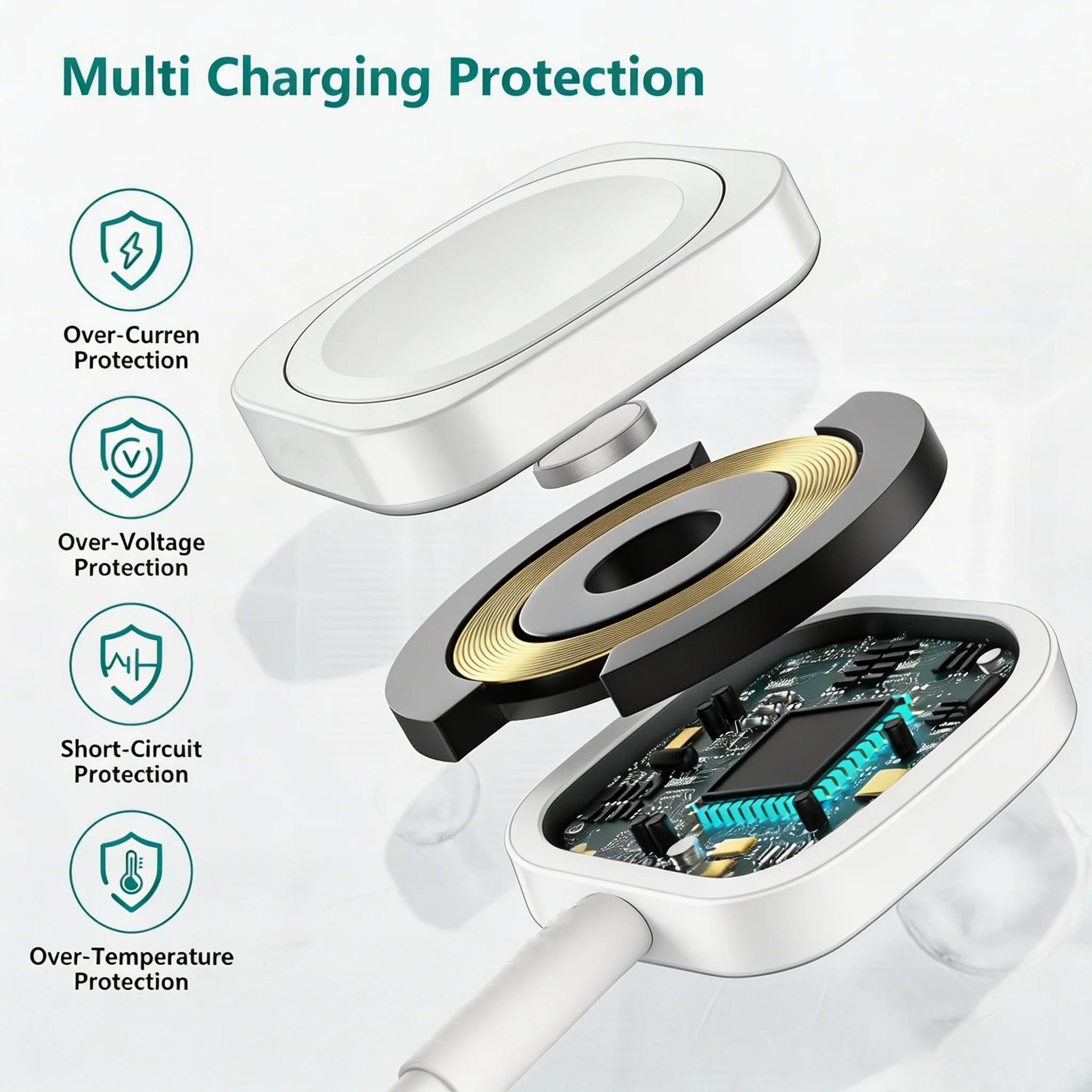 USB&Type-C Magnetic Fast Watch Charger For IPhone Watch Series Ultra 11 10 9 8 7 6 Cable Charging For IWatch 4 3 2 1 SE