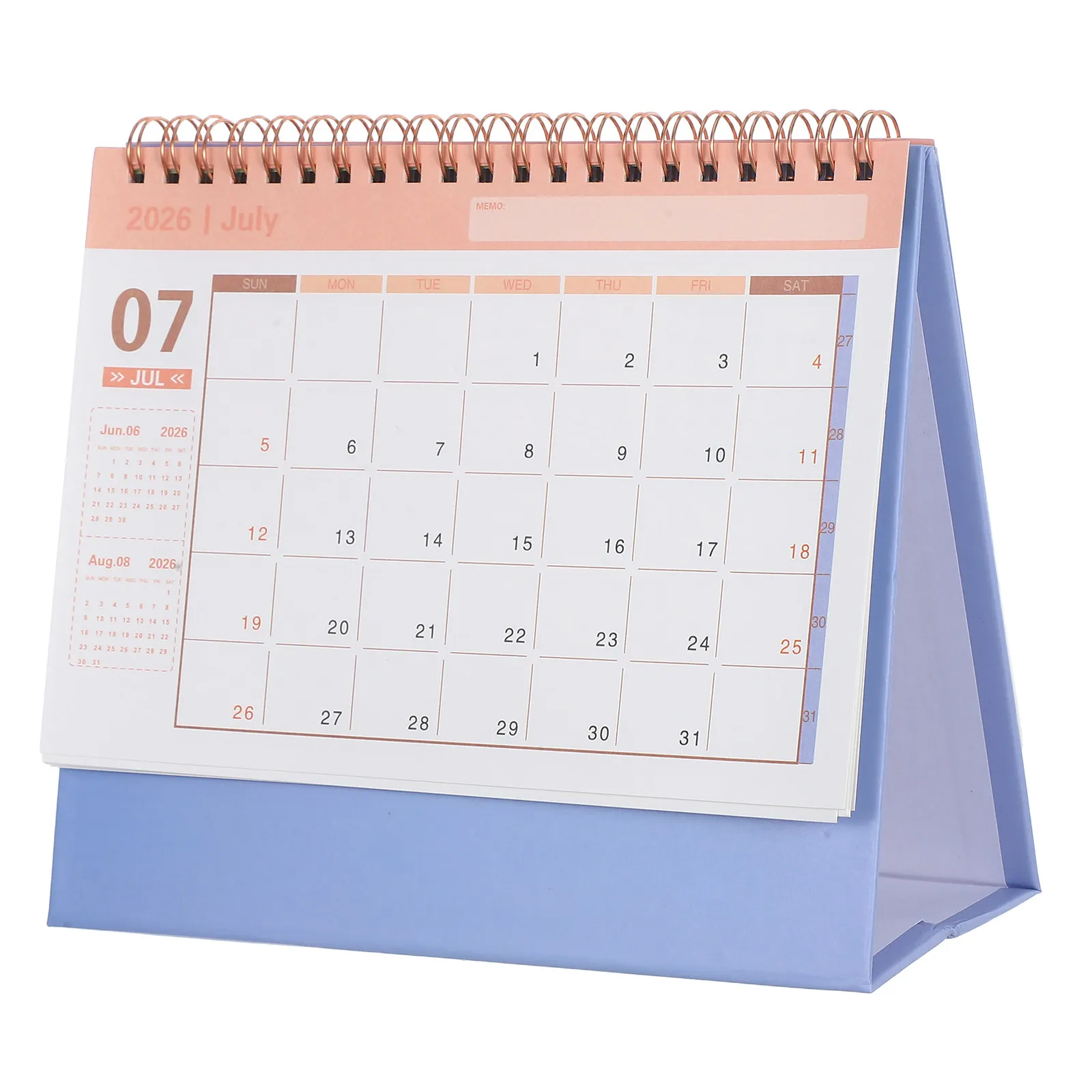 

Small Desk Calendar 2026 Compact Minimalist Desktop Flip Standing Planner Monthly Organizer for Home Office School Use