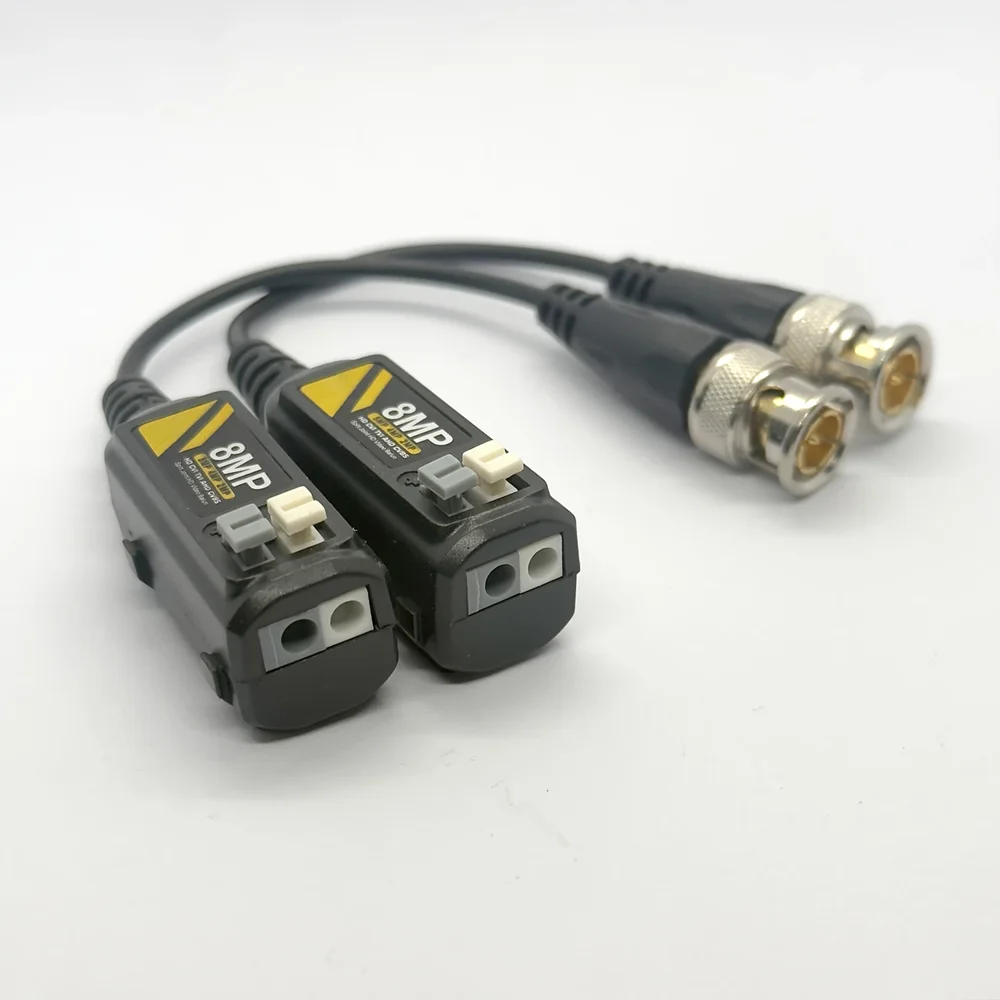 BNC 8MP Video Balun Transceiver For CCTV Security Camera BNC Cat5 CCTV UTP HD Video Balun CCTV Accessories