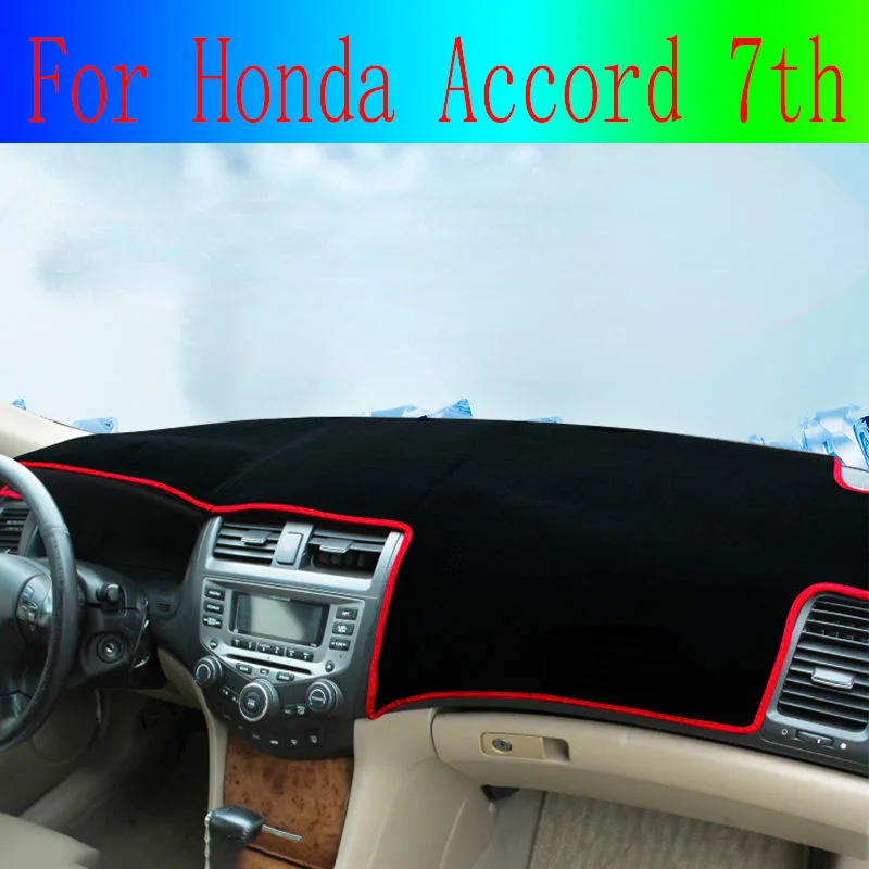 

For Honda Accord 7th Car Dashboard Cover Dash Mat Sun Shade Pad Instrume Panel Carpets Trim Interior Accessories 2003-2007 Trim