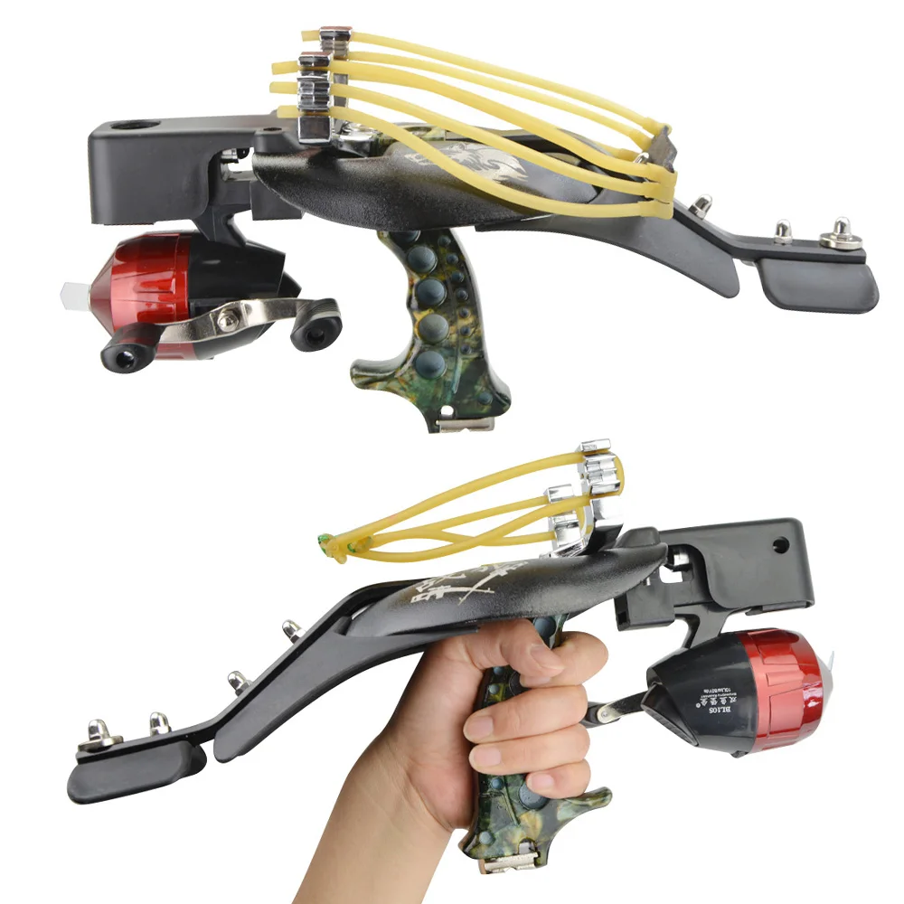 

1Set Catapult Archery Sling Bow Fishing Hunting Slingshot Bowfishing Darts Reel Arrow for Camping Shooting Fishing Accessories