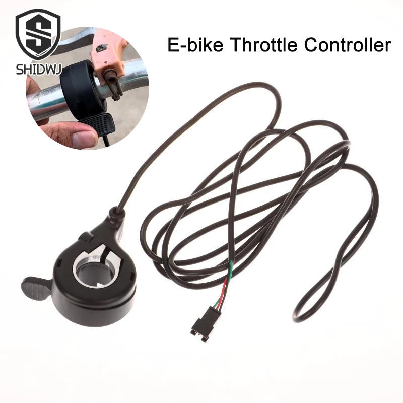 1Pcs Electric Bicycle Throttle Speed Regulator Non-Display Speed Control Thumb Throttles Accelerator E-Bike Scooter Accessories