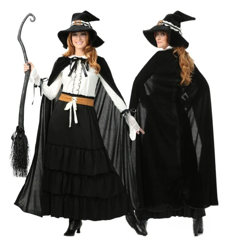 

Evil Witch Doctor Cloak Magic Cosplay loween Devil Costume Women's Traditional Ethnic Stage Performance Clothing