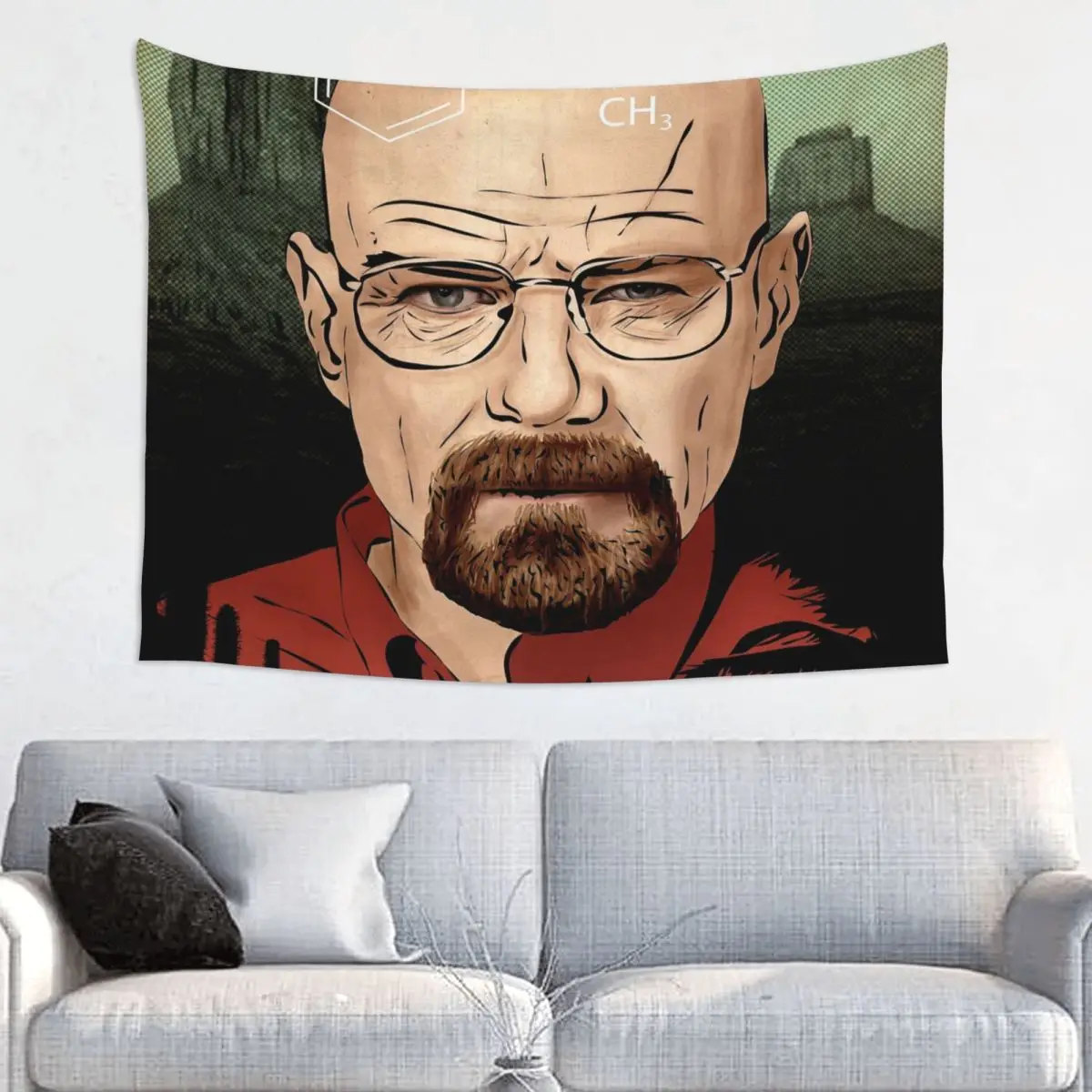 Breaking Bad New Mexico Tapestry Hippie Wall Hanging Walter White Heisenberg Room Decor Beach Mat Psychedelic Wall Tapestry