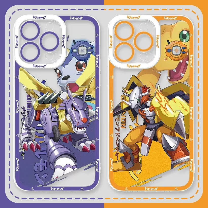 Digimon Adventure Clear Case For Samsung Galaxy S24 S23 S22 Ultra S21 S20 FE Note 20 10 Plus A15 A25 A35 A55 Silicone Back Cover