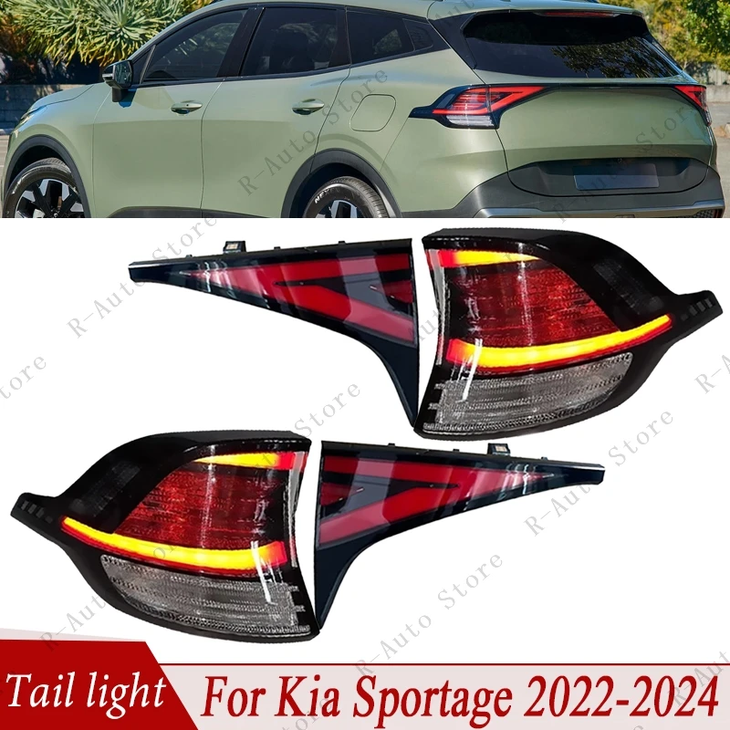 

Car Taillight Assembly For Kia Sportage 2022 2023 2024 Tail Lamp Rear Turn SIgnal Lamp Stop Brake Light 92401-P1000 92403-P1000