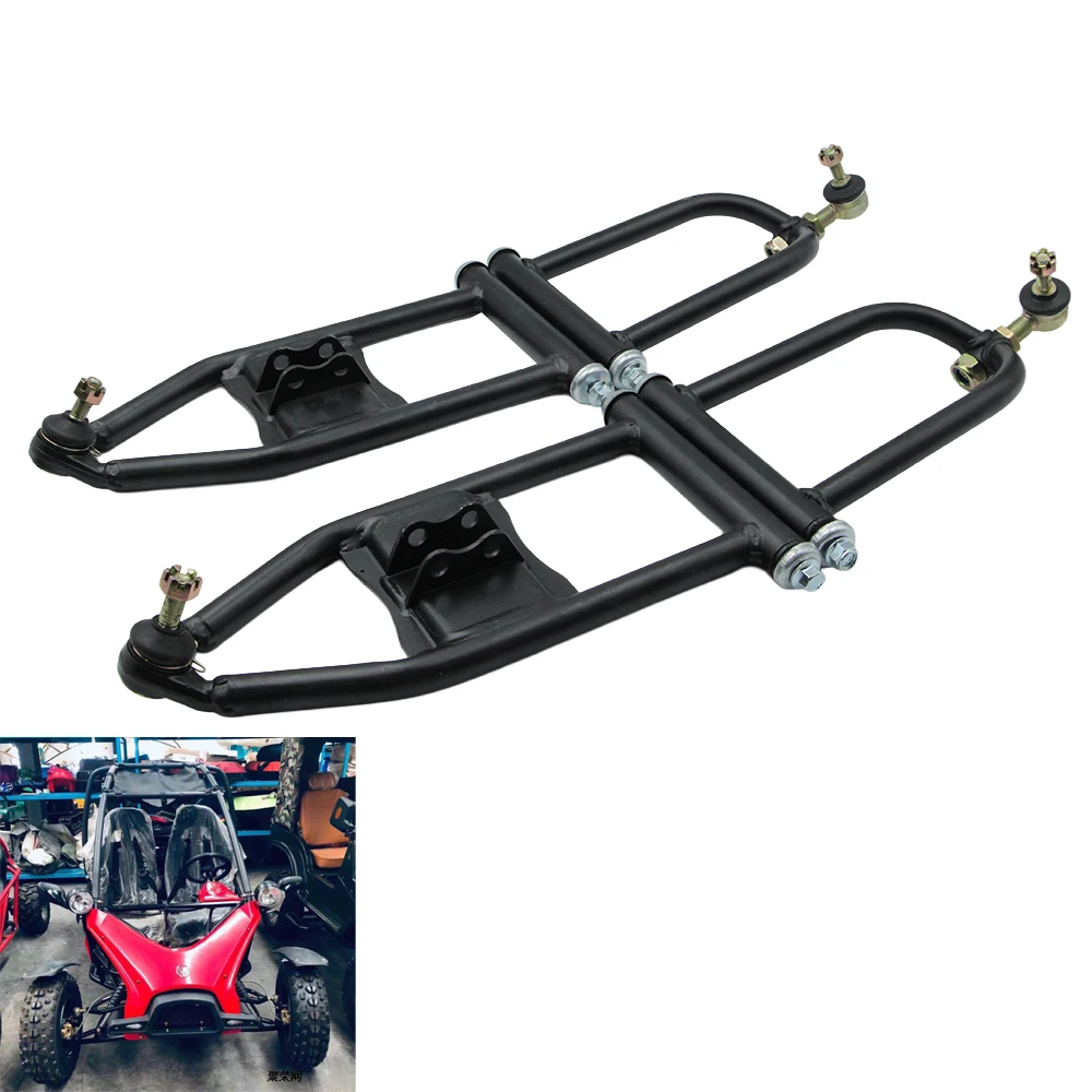 

1 комплект/350 мм передняя подвеска, поворотный рычаг, верхний/нижний рычаг A, подходит для DIY 50CC-125CC ATV Go Kart Buggy Quad Bike, 4 колеса, детали