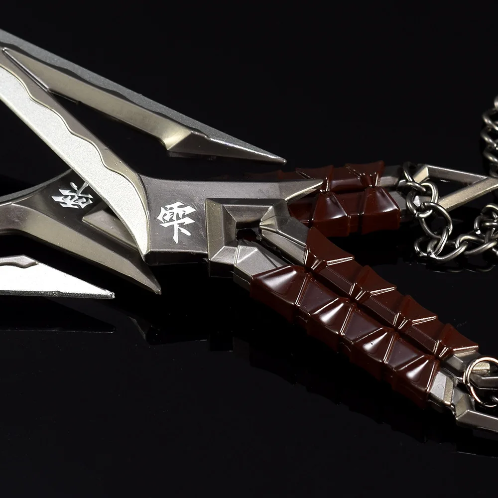 16cm Valorant Weapon Game Peripheral Kuronami No Yaiba Goden Set Metal Uncut Ninja Melee Weapon Model Ornaments Crafts Gift Toys