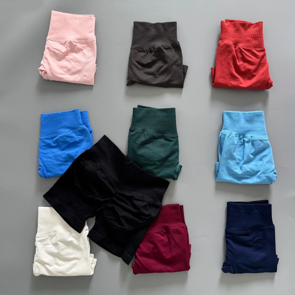 Women Fitness Workout Shorts Yoga High Waist Peach Lift Butt Fitness Scrunch Ruched Shorts Gym Running Sportswear Women Gym