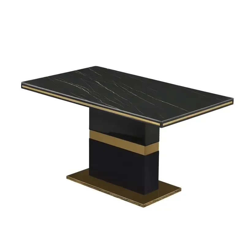 luxury modern dining room set furniture  table  6 seater marble top   s