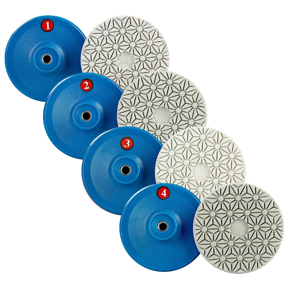 4Inch Wet Dry Polishing Pads Sanding Discs Abrasives Grinding Wheels Granite Marble Polisher Disc Concrete Stone Sanding Pad