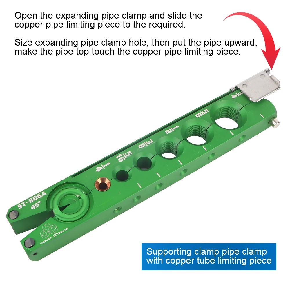 Imagem -05 - Excêntrico Tubo Expander Tool Refrigeração Tool Alargador Flaring Tool Copper Pipe ar Condicionado St806a