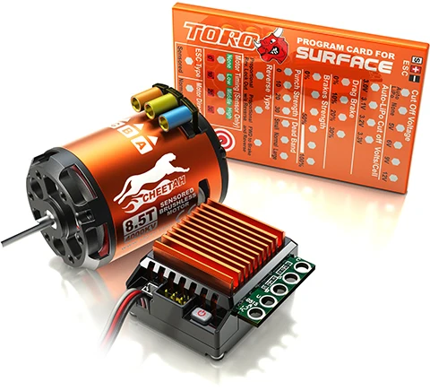 

SKYRC Cheetah 1/10 sensored brushless 60A ESC set 8.5T motor and ESC setting