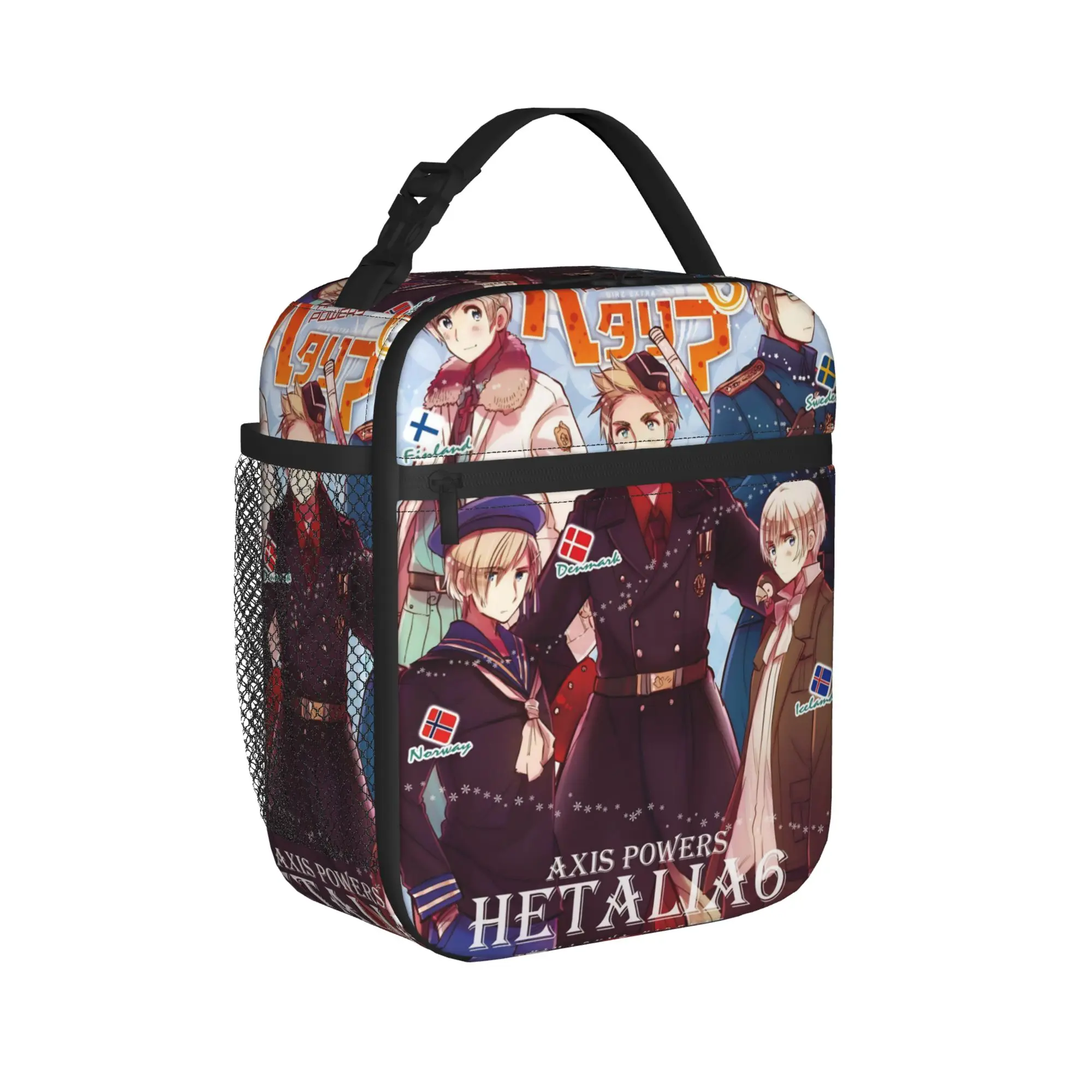 Insulated Lunch Bag Hetalia Axis Powers Product  Lunch Food Box Unique Design Thermal Cooler Bento Box For Office