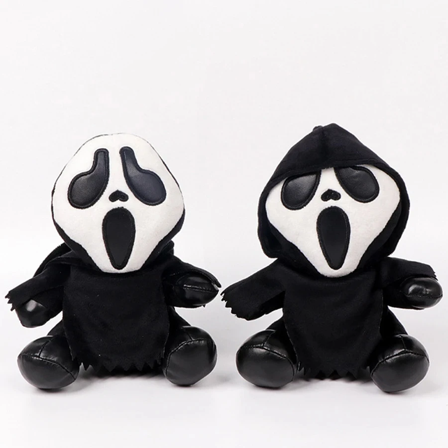 New Ghostface Plush Toy Death Figure Halloween Doll Grimace Halloween Doll Company Holiday Gifts Children\'s Doll Halloween Gifts