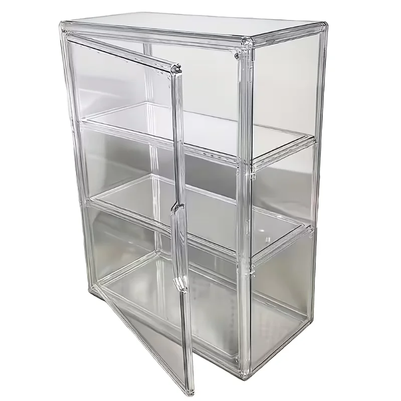Figure Display Cabinettransparent acrylic storage box, suitable for movable dolls and toys, transparent stackable