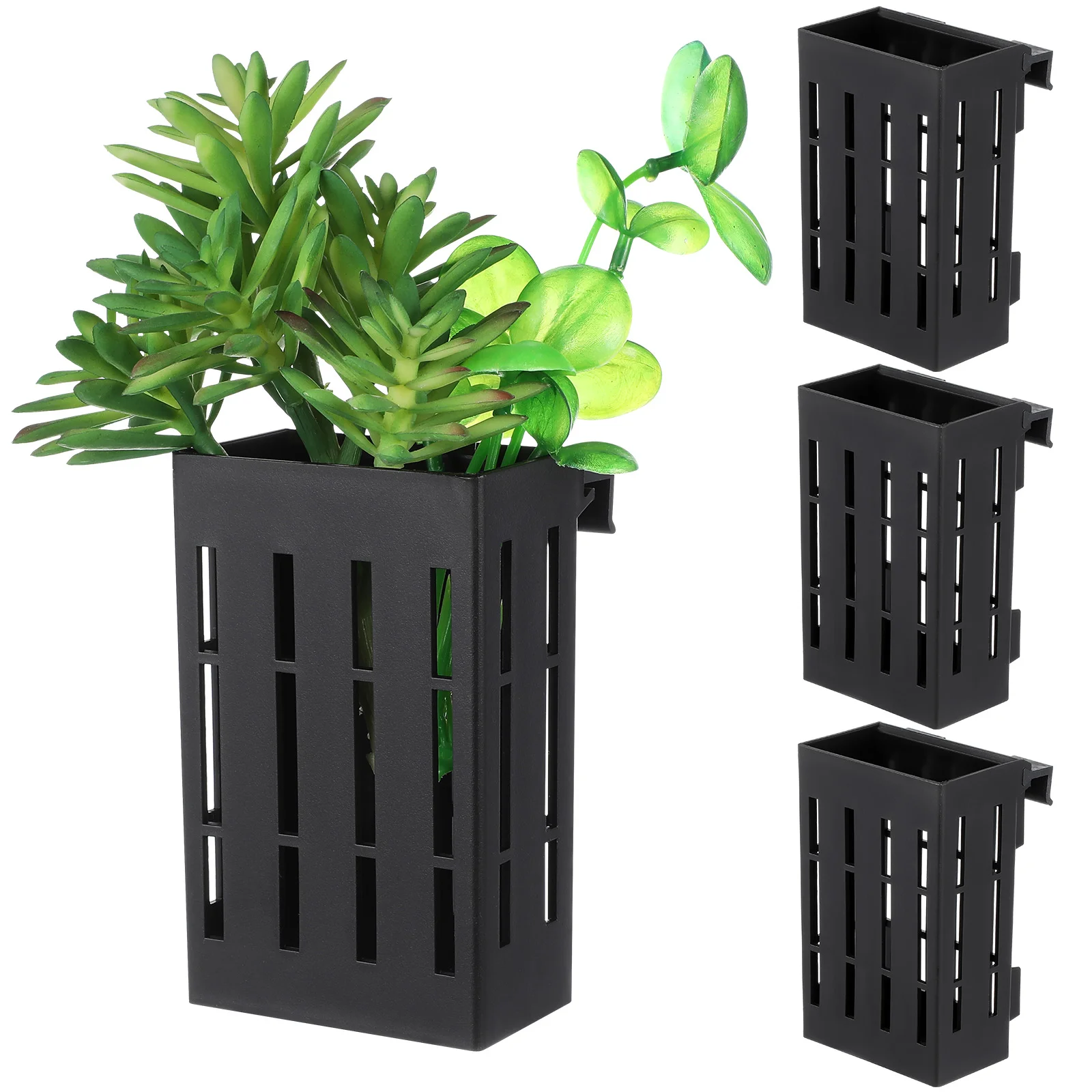 5 PCS Aquarium Plant Holder Holes Hanging Plant Pot for Aquatic Planting Kitchen Fixture Fish Tank Landscape