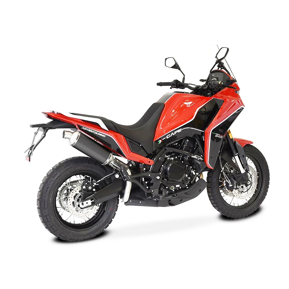 

For Moto Morini X Cape 2021-2023 XC-650 X-Cape-650 Escape Slip-on Motorcycle Exhaust High Position Mid Link Pipe 51mm