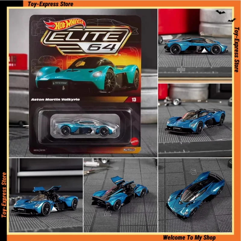 

Hot Wheels 2025 Elite 64 Детские игрушки Hotwheels 2025 1:64 Модель автомобиля для мальчиков Детские игрушки Aston Martin Valkyrie Сплав Коллекционный подарок