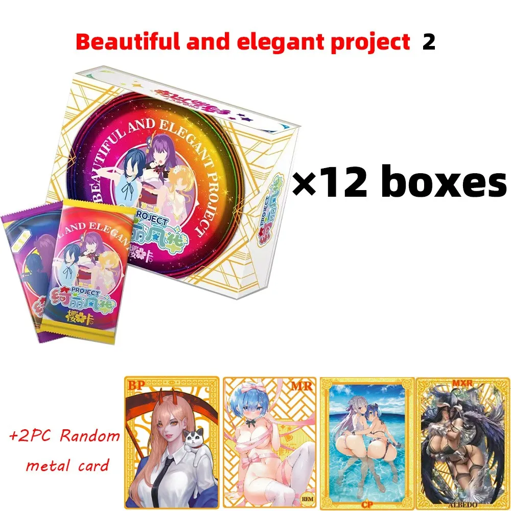 

Wholesale 12 boxes Goddess Story Beautiful and elegant Project 1-2 Card Sexy Girl Waifu Box Tcg Games Card Box Children Gift