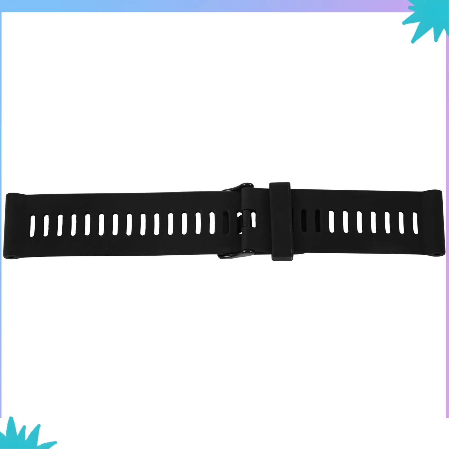 ABZW 2X voor Garmin Fenix 3 HR zachte siliconen band vervangende polshorlogeband + gereedschapssets zwart