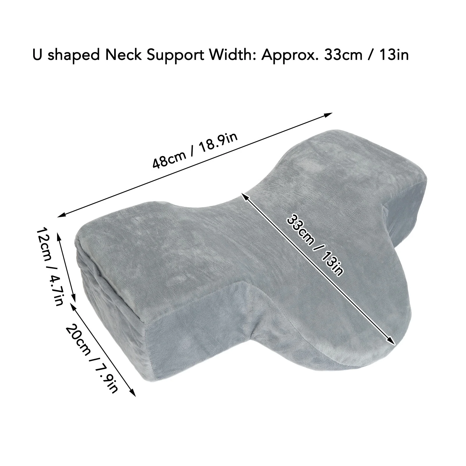 Ergonomic Lash Pillow for Eyelash Extension Memory Foam U Shaped Breathable Removable Beauty Salon Pillow