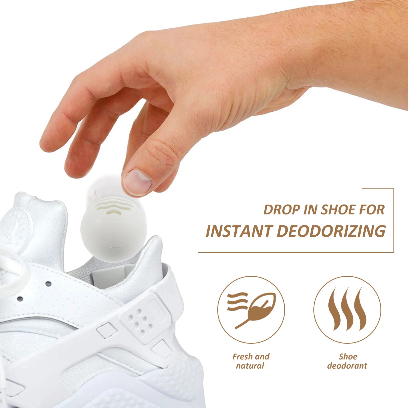 10 PCS Deodorant Ball Drawer Deodorizer Shoe Sneaker Refreshing Air Freshener Shoebox