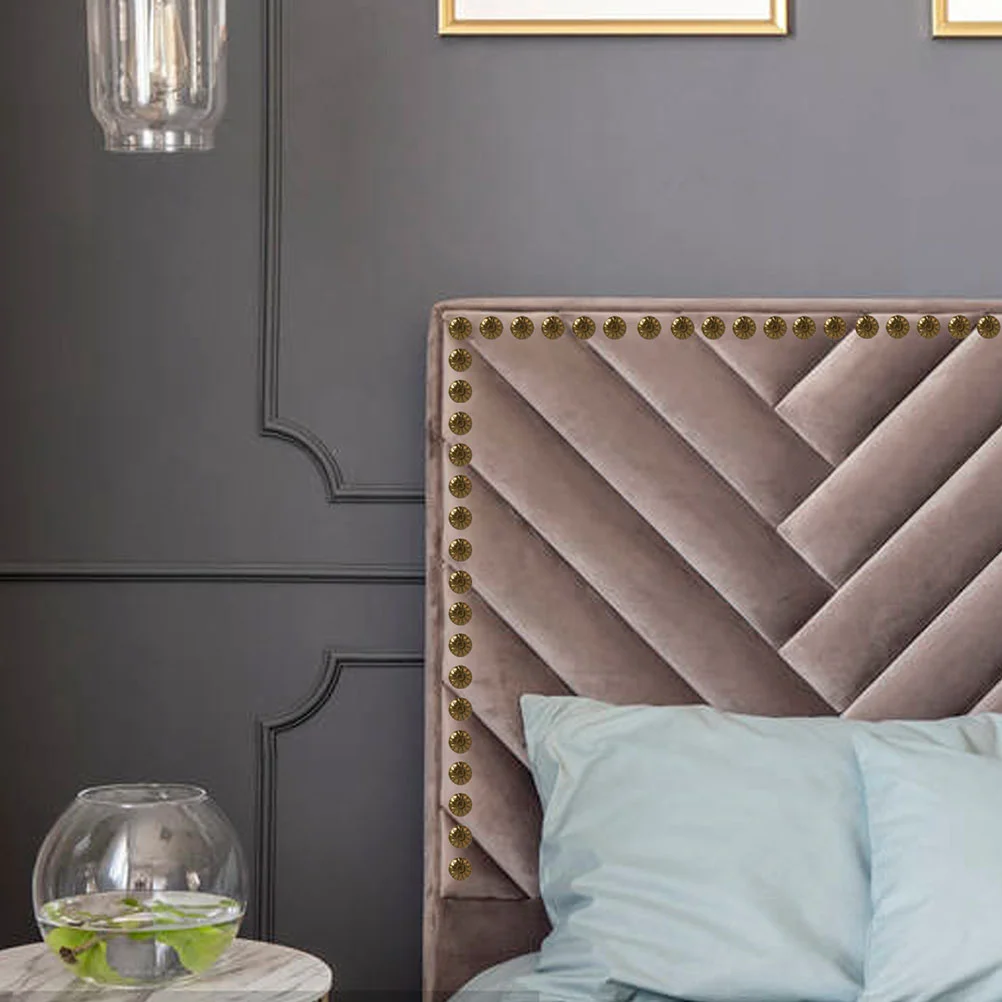 200 Pcs Area Rugs Chrysanthemum Bubble Nail Furniture Nails Pin Upholstery Tacks for Home Decor Coffee Decorative Heads