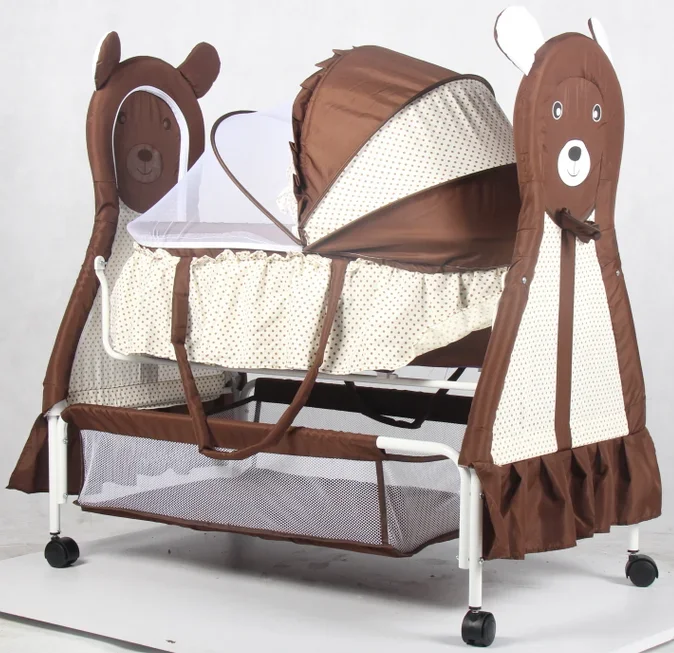 

Baby bed in cribs Portable Folding Cot Bassinet Bed cradle modern swing baby crib,new metal hanging baby beds