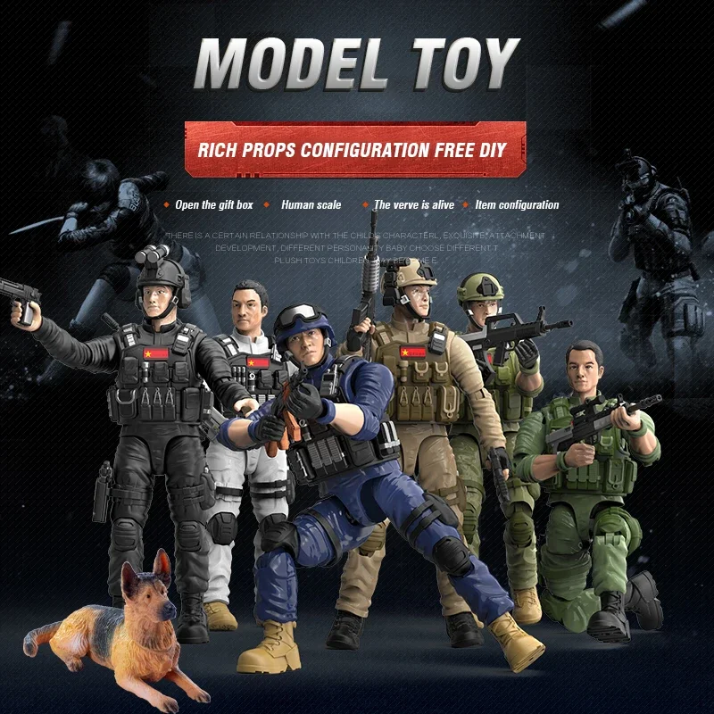 1 STKS Leger Soldaat Model Speelgoed Jongen Militaire Action Figure Modellen bureau Decoratie Collectie speelgoed voor Jongens Verjaardagscadeautjes