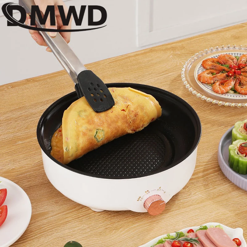 Multifunction Electric Barbecue Stove Steak Grill Non-stick Multicooker Skillet Eggs Soup Cooking Pot Hotpot Noodles Cooker EU