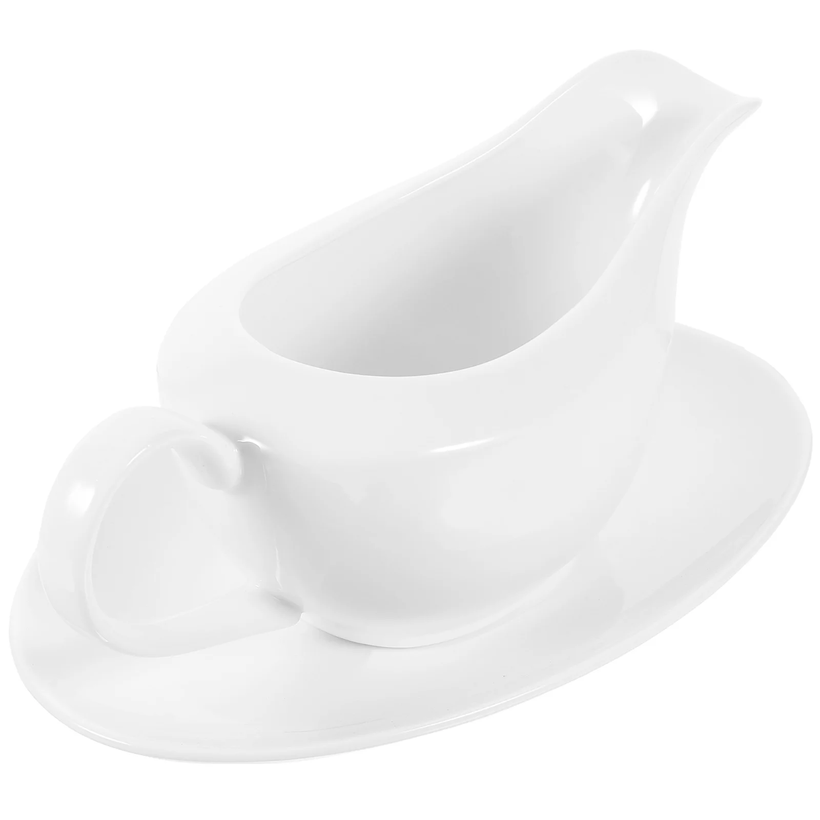 

1Set Ceramic Sauce Serving Dish Large Capacity Non Slip European Style Steak Sauce Jug for Salad Dressings Maple Syrup Serving