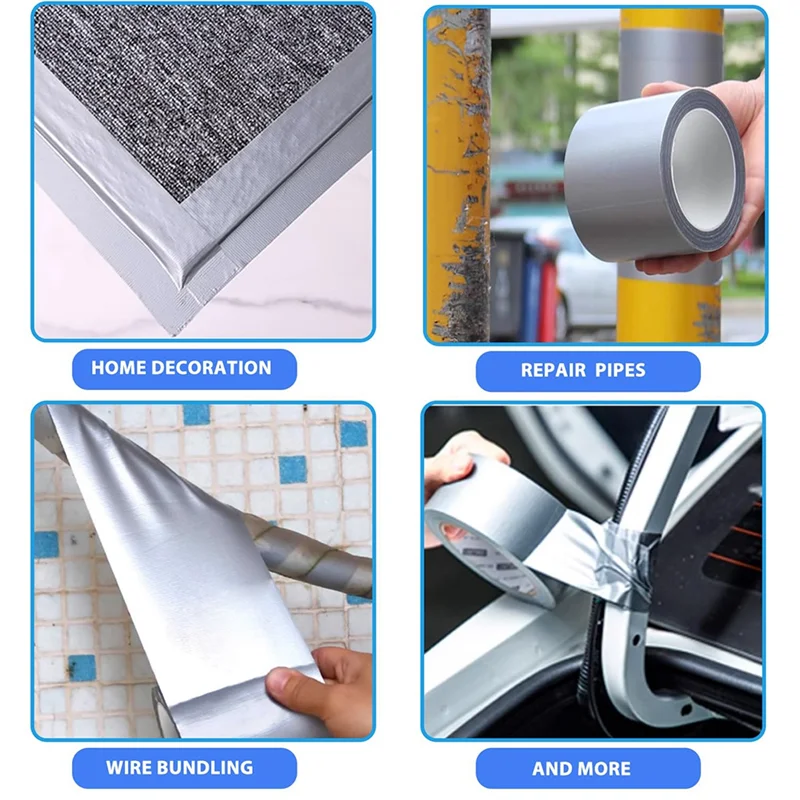Fita adesiva à prova d'água resistente em massa, 3 pacotes, 22 jardas x 1.88 tamanhos, sem resíduos para reparos ao ar livre para uso doméstico, projetos diy