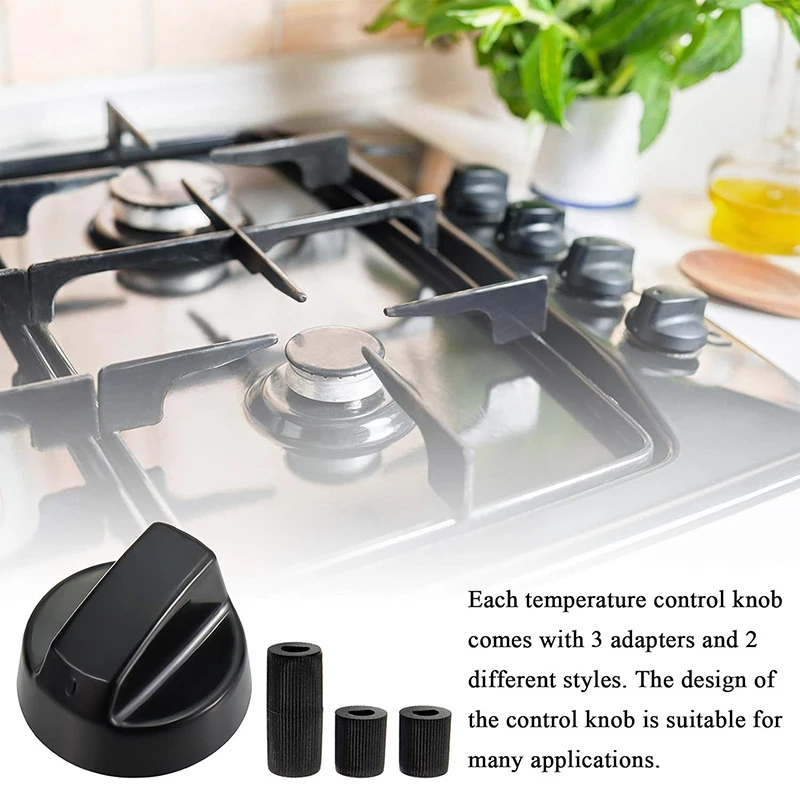 

4Pcs Replacement Switc Knob Plastic Knob Gas Stove Control Knob General Range Oven Knob Cooker Hob Knob For Benchtop Burner