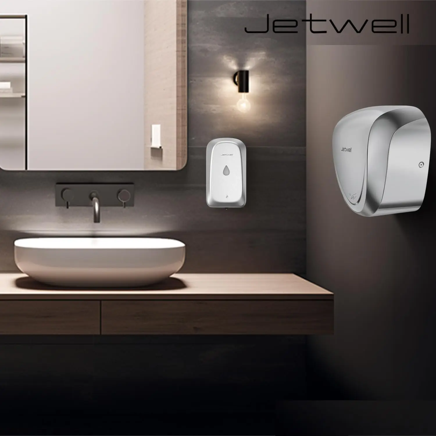 Approved Commercial Hand Dryer for Bathroom, High Speed Jet Air Hand Dryer with HEPA Filter for Home, Heavy Duty Stai