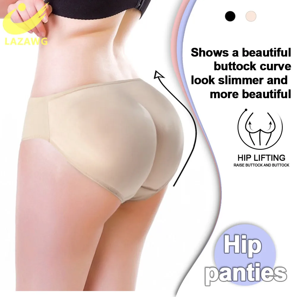 LAZAWG Women Body Shaper Butt Lifter Pants Buttock Hip Enhancer Briefs Shapewear Booty Lifter Fake Ass Booty Pad Control Panties